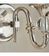 Polina 1 Light Indoor Candle Wall Light Polished Nickel Plate with Black Shade E14-5