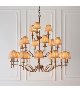 Stanford 21 Light Multi Arm Chandelier Antique Brass Finish E14-2