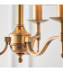 Stanford 3 Light Multi Arm Ceiling Pendant Chandelier Antique Brass E14-7
