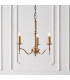 Stanford 3 Light Multi Arm Ceiling Pendant Chandelier Antique Brass E14-8