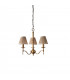 Stanford 3 Light Multi Arm Ceiling Pendant Chandelier Antique Brass E14-9