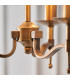 Stanford 3 Light Multi Arm Ceiling Pendant Chandelier Antique Brass E14-7
