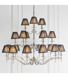 Stanford 21 Light Multi Arm Chandelier Polished Nickel Plate Finish E14-2