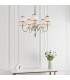 Tilburg 5 Light Multi Arm Ceiling Pendant Chandelier Polished Nickel Clear Crystal E14-4