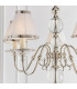 Tilburg 5 Light Multi Arm Ceiling Pendant Chandelier Polished Nickel Clear Crystal E14-5