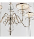 Tilburg 5 Light Multi Arm Ceiling Pendant Chandelier Polished Nickel Clear Crystal E14-7