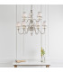 Tilburg 9 Light Multi Arm Chandelier Polished Nickel Plate & Crystal Finish E14-3