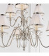 Tilburg 9 Light Multi Arm Chandelier Polished Nickel Plate & Crystal Finish E14-5