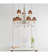 Tilburg 9 Light Multi Arm Chandelier Polished Nickel Plate & Crystal Finish E14-3