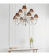 Tilburg 9 Light Multi Arm Chandelier Polished Nickel Plate & Crystal Finish E14-4