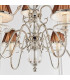 Tilburg 9 Light Multi Arm Chandelier Polished Nickel Plate & Crystal Finish E14-6
