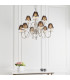 Tilburg 9 Light Multi Arm Chandelier Polished Nickel Plate & Crystal Finish E14-4