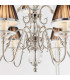Tilburg 9 Light Multi Arm Chandelier Polished Nickel Plate & Crystal Finish E14-6