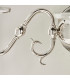 Tilburg 2 Light Indoor Twin Candle Wall Light Polished Nickel Plate with with Crystal E14-6