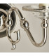 Tilburg 2 Light Indoor Twin Candle Wall Light Polished Nickel Plate with Crystal E14-5