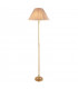 Fitzroy 1 Light Floor Lamp Brass with Beige Shade B22-1