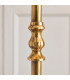 Fitzroy 1 Light Floor Lamp Brass with Beige Shade B22-4