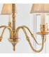 Fitzroy 5 Light Multi Arm Ceiling Pendant Candle Chandelier Brass E14-7