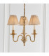 Fitzroy 3 Light Multi Arm Ceiling Pendant Candle Chandelier Brass E14-2