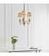 Fitzroy 3 Light Multi Arm Ceiling Pendant Candle Chandelier Brass E14-4
