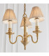 Fitzroy 3 Light Multi Arm Ceiling Pendant Candle Chandelier Brass E14-5