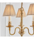 Fitzroy 3 Light Multi Arm Ceiling Pendant Candle Chandelier Brass E14-7