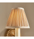 Fitzroy 1 Light Indoor Candle Wall Light Brass with Beige Shade E14-4