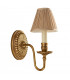 Fitzroy 1 Light Indoor Candle Wall Light Brass with Beige Shade E14-10