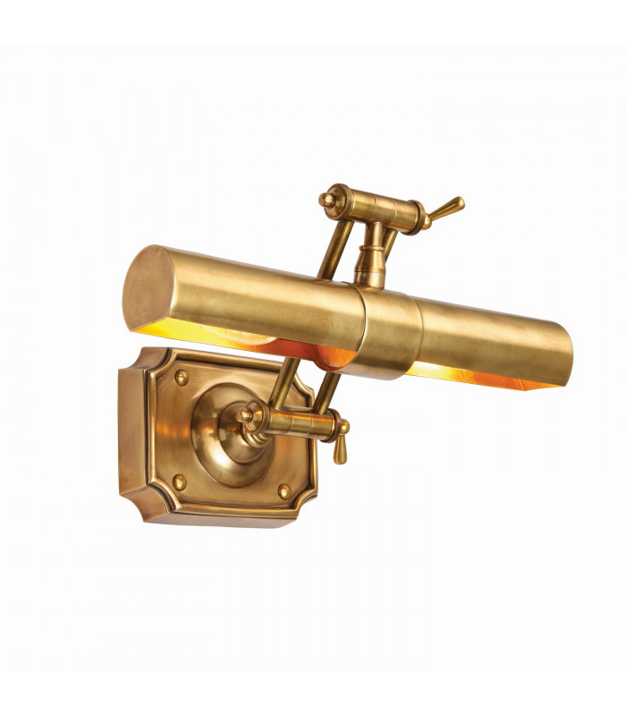 2 Light Picture Wall Light Lamp Brass LED E14-1