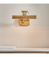 2 Light Picture Wall Light Lamp Brass LED E14-4