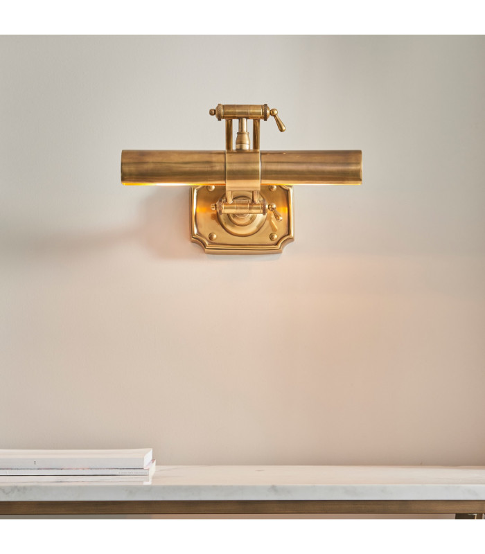 2 Light Picture Wall Light Lamp Brass LED E14-4