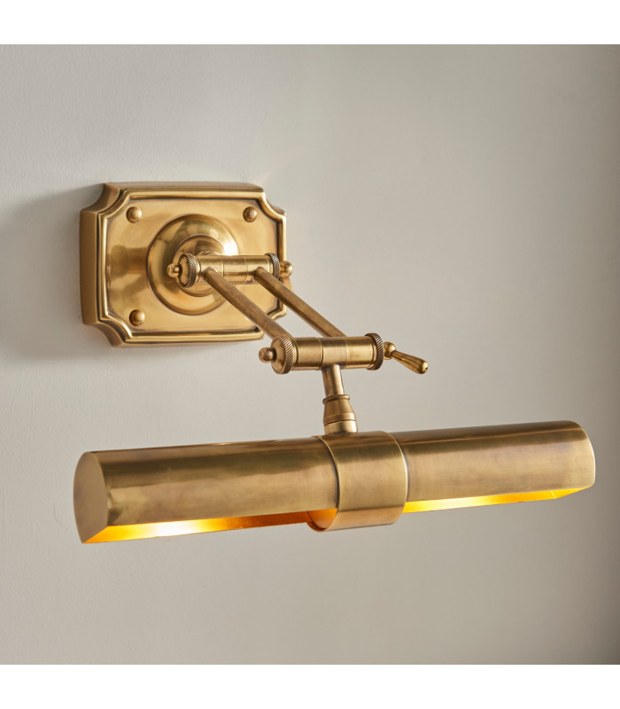 2 Light Picture Wall Light Lamp Brass LED E14-5