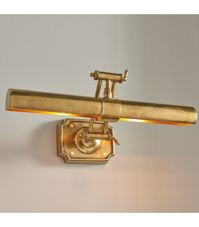 Winchester 2 Light Picture Wall Light Lamp Brass LED E14-2
