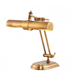 Winchester 2 Light Banker Table Lamp Brass LED E14-1