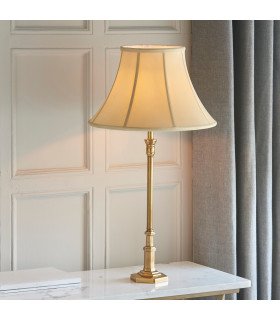 Canterbury 1 Light Table Lamp Brass - Base Only E27-2