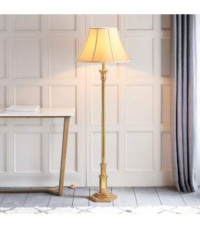 Canterbury 1 Light Floor Lamp Brass - Base Only E27-2