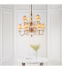 Tilburg 9 Light Multi Arm Chandelier Antique Brass Finish E14-3