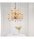 Tilburg 9 Light Multi Arm Chandelier Antique Brass Finish E14-4