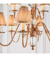 Tilburg 9 Light Multi Arm Chandelier Antique Brass Finish E14-6