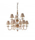 Tilburg 9 Light Multi Arm Chandelier Antique Brass Finish E14-10