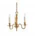 Asquith 3 Light Multi Arm Ceiling Pendant Chandelier Solid Brass E14-1