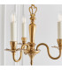 Asquith 3 Light Multi Arm Ceiling Pendant Chandelier Solid Brass E14-6