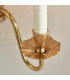 Asquith 2 Light Indoor Twin Candle Wall Light Solid Brass E14-3