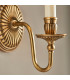 Fitzroy 1 Light Indoor Candle Wall Light Brass Ivory E14-4