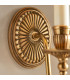 Fitzroy 1 Light Indoor Candle Wall Light Brass Ivory E14-6