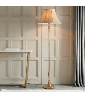 Asquith 1 Light Floor Lamp Solid Brass - Base Only B22-2