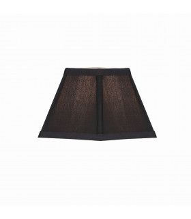 Alice Five Inch Black Faux Silk Shade E27