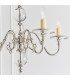 Tilburg 5 Light Multi Arm Ceiling Pendant Chandelier Polished Nickel Clear Crystal E14-5
