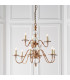 Tilburg 9 Light Chandelier Crystal Antique Brass Finish E14-2