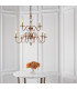 Tilburg 9 Light Chandelier Crystal Antique Brass Finish E14-4